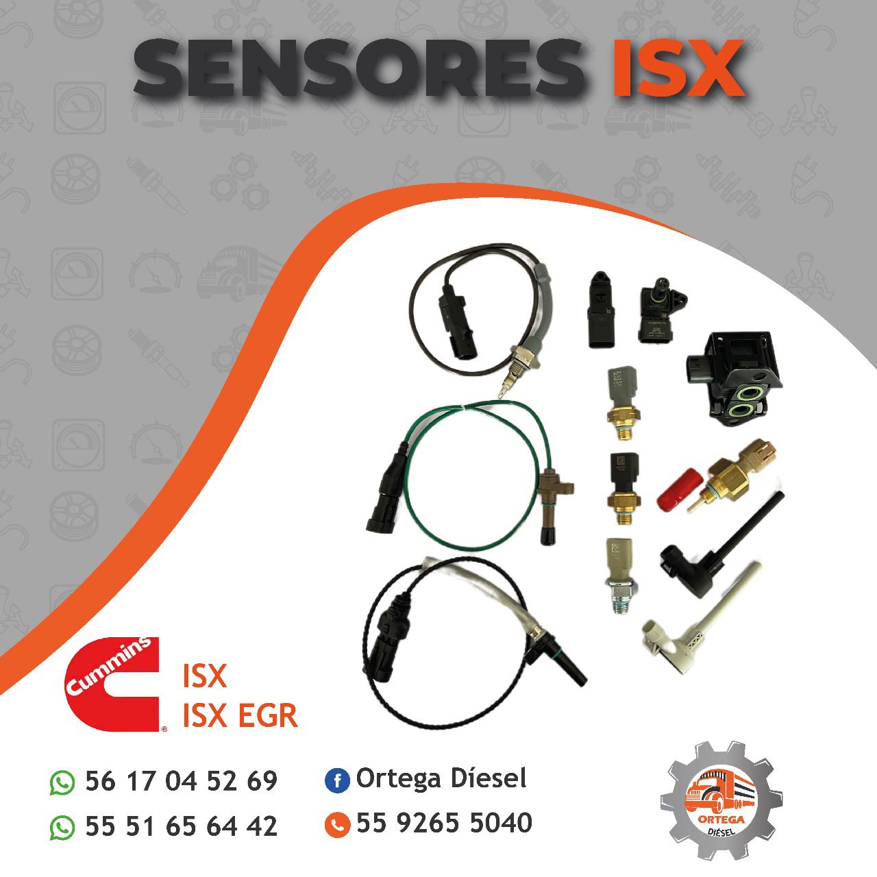 SENSORES ISX/ISX EGR/ISX15 ORIGINAL CUMMINS