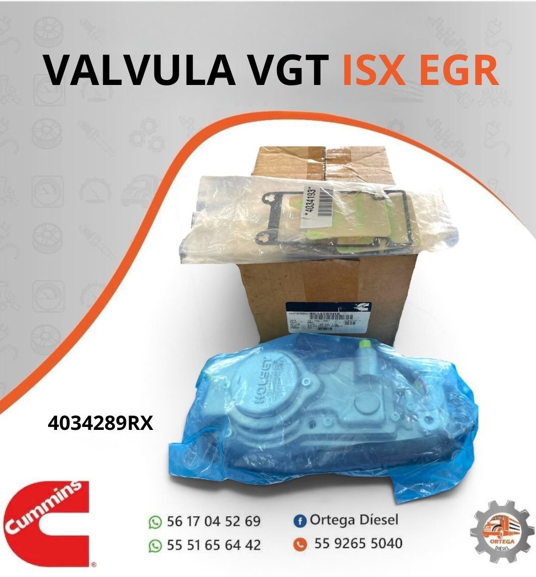VÁLVULA VGT ISX EGR ORIGINAL CUMMINS