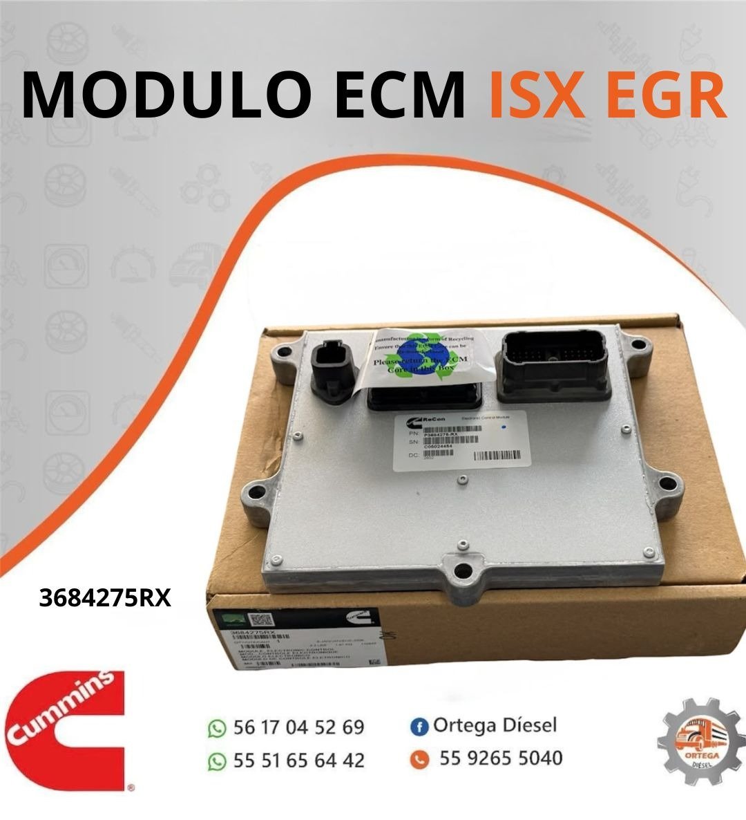 MODULO ECM ISX EGR ORIGINAL CUMMINS
