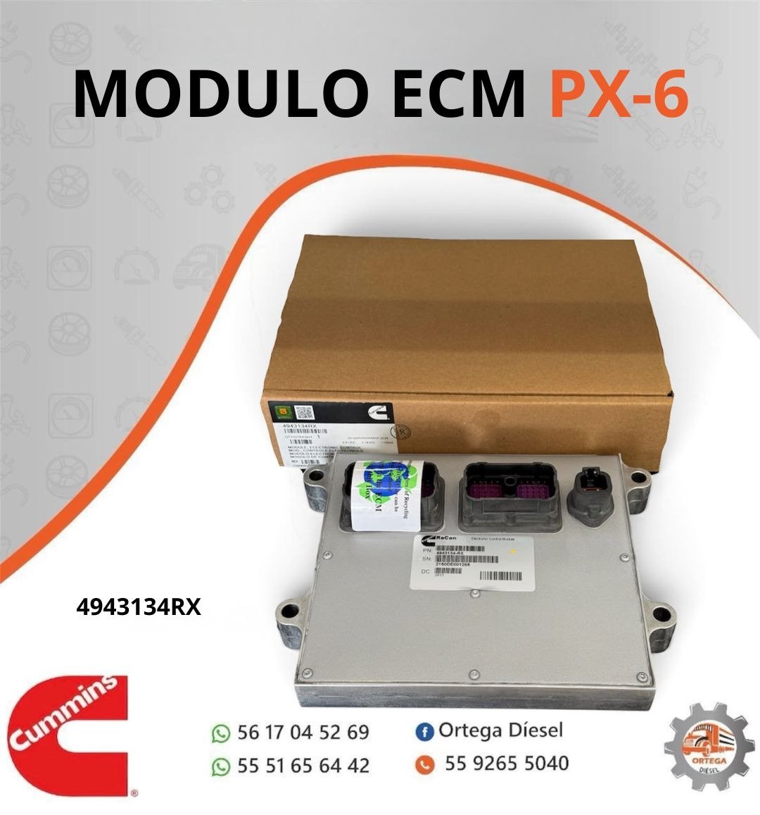 MODULO ECM PX-6 ORIGINAL CUMMINS
