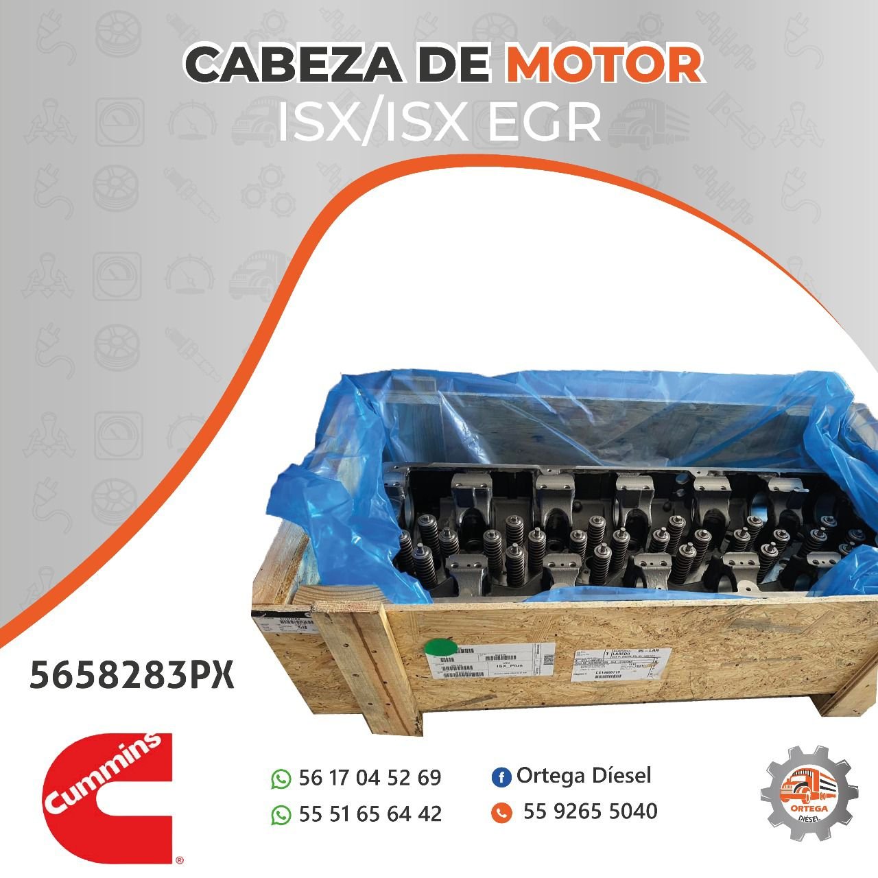 CABEZA DE MOTOR ISX/ISX EGR